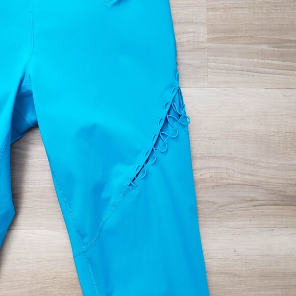 Nike Dri-Fit Boutique Bungee Training Tights Bright Blue Size Small Petite - Picture 4 of 10